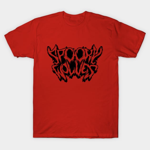 Spooky Wolves Logo (metal) T-Shirt by SpookyWolves